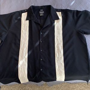 Alexander Lloyd Sueded button down shirt